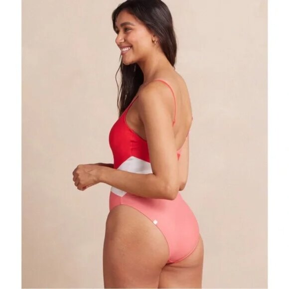 Summersalt The Marina One Piece Swimsuit Red 4 Summer Beachy Fourth of July 4th - Picture 3 of 11
